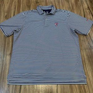 Scioto Cup FG Tech Mens Golf Polo Shirt Blue White